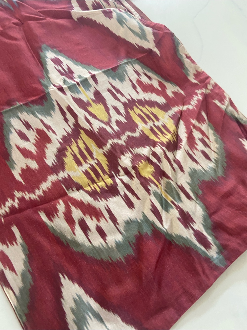 Pottery Barn Maroon Ikat Pillow Cover - Picture 12 of 15